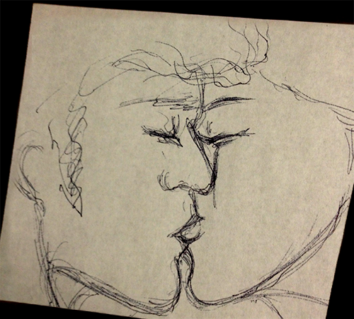 Kiss, doodle